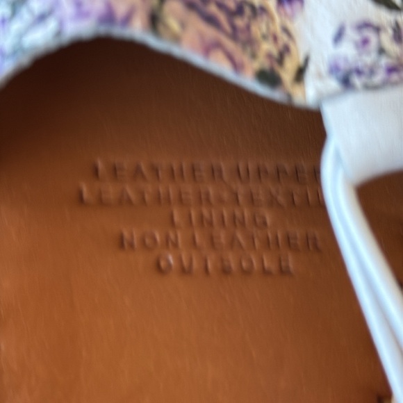 * NWOT* Mago| Floral Leather Espadrilles - Picture 4 of 6